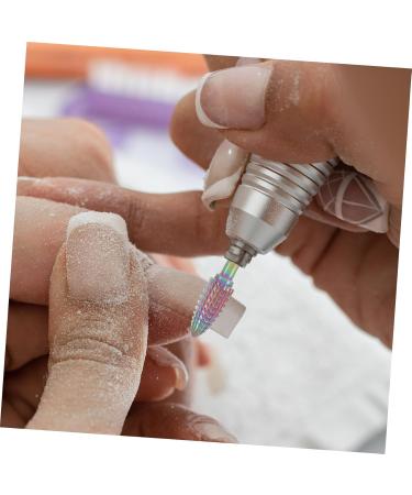 MERRYHAPY Manicure Tools Safety Bits for Nail Drill Nails Drill Bits Nail Bit Nail Art Polishing Tools Manicure Art Drill Bits Cuticle Pusher Drill Bits for Nails Tungsten Steel 5.4x1.2cm Colorful - Buy Online on GoSupps.com