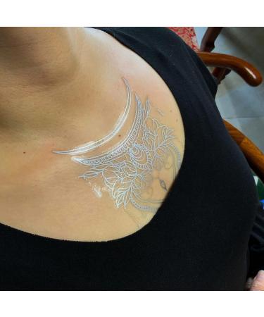 Roarhowl Metallic sparkle temporary tattoos  gold  silver  suitable for all skin tones (silvery 4) - Buy Online on GoSupps.com