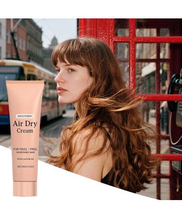 Smileshiney Hair Cream 100g Anti Frizz Hair Care Conditioner for Long Lasting Hydration Moisturizing Shiny Light Fixation Curl Enhancing and Defining Ironing Defines - Buy Online on GoSupps.com