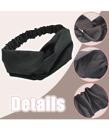 Funhaw Boho Style Black Headband for Women - Elastic Non-Slip Hair Band for Beach Summer - Bohemian Hair Accessories - Buy Online on GoSupps.com