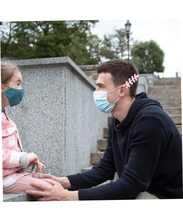 Minkissy 10-Pack Silicone Mask Hooks & Straps - Childrens Ear Protection Adjustable Mask Accessories Pebble Gel Pink 19.5x2.5cm - Buy Online on GoSupps.com