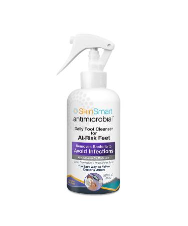 SkinSmart Daily Foot Cleanser for At-Risk Feet, Removes Bacteria to Avoid Infections, 8 ounce Spray - Buy Online on GoSupps.com