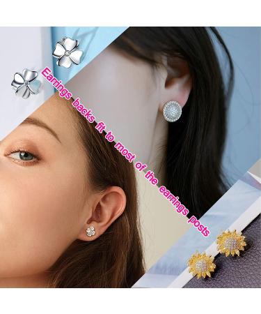 450PCS Stainless Steel Flat Pad Earring Posts with Butterfly Backs - Hypoallergenic Stud Earrings for DIY Jewelry Making (Silver) - Buy Online on GoSupps.com