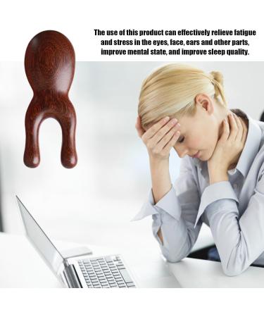 Brown Wood Facial Massage Device | Ergonomic Portable Massager for Smooth Skin - Natural Wood Tool for Face Nose Ear & Mouth Massage - Buy Online on GoSupps.com