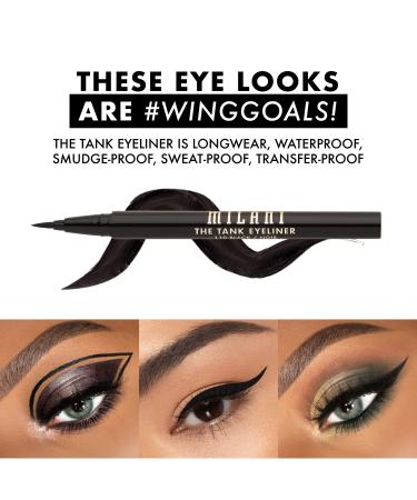 Milani The Tank Liquid Eyeliner - No-Skip Waterproof Formula - Black, Long-Lasting & Smudgeproof - Buy Online on GoSupps.com