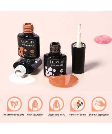 LILYCUTE Fall Winter Gel Nail Polish Set - 12 Colors UV Gel Polish Set for Women, Mother's Day Gifts - White, Orange, Brown, Green, Glitters - Lucky Tarot Collection - Buy Online on GoSupps.com
