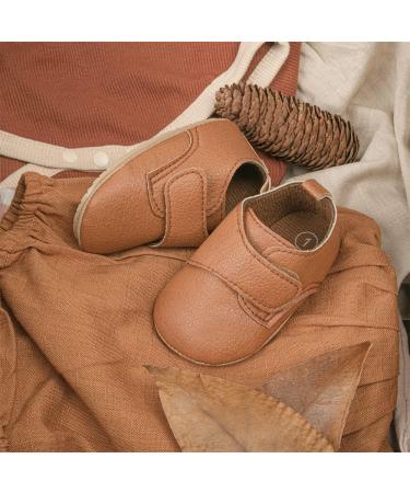 Sonsage Infant Baby Oxford Shoes | Anti-Slip Lace-Up Trainer for First Walkers | 6-12 Months | C Brown - Buy Online on GoSupps.com