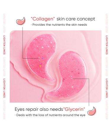 Rose Hyaluronic Acid Eye Masks - Collagen Treatment for Puffiness & Wrinkles | 60pcs Under Eye Patches - Anti-Aging Solution - Buy Online on GoSupps.com