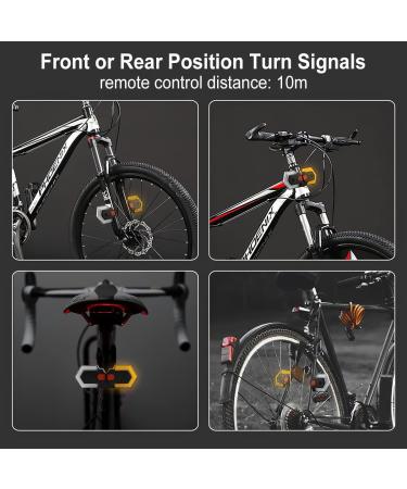Antfire Bike Tail Light, Bike Turn Signals USB Rechargeable, Bicycle Turn  Signals Front and Rear, Wireless Waterproof Rear Bike Light with 120 DB Horn  for Road Bicycle, Electric Bike, Scooter