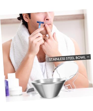Frcolor Stainless Steel Razor & Shaving Cup Set | Rustproof Beard Shaver for Men | Ideal Household Shaving Tools - Buy Online on GoSupps.com