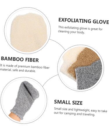 FOMIYES 3pcs Exfoliating Bath Towel Soap Bag Body Scrub Mitt Set - Dead Skin Removal Glove for Foaming Bath, Back Scrubber & Washcloths - Buy Online on GoSupps.com