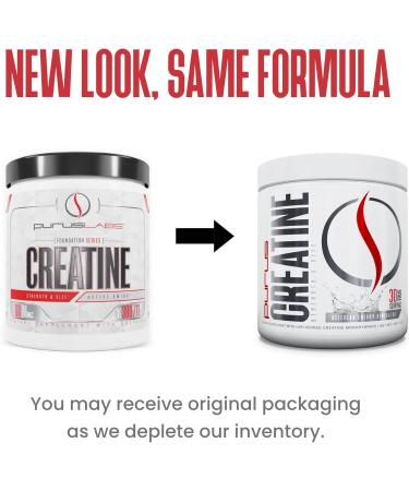 Purus Labs Foundation Series Creatine Powder - 100% Pure Micronized Creatine for Strength Mass & Recovery | 30 Servings (Unflavored) - Shop Internationally - Buy Online on GoSupps.com