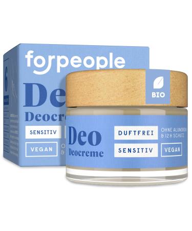 4 people who care forpeople Organic Deodorant - Solid deodorant for over 12 hours of freshness - Aluminum alcohol and fragrance free - Vegan - Cream for men and women - Fragrance-free