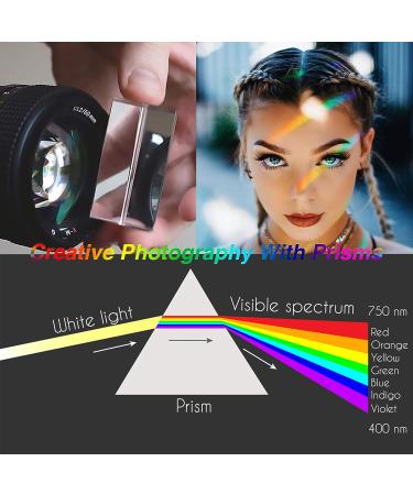 4 Pack K9 Optical Crystal Prism Set - Triangular Prism, Crystal Ball, Cube, Pyramid - Ideal for Science, Photography, and Play - Buy Online on GoSupps.com