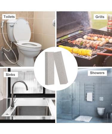 8-Piece Pumice Stone Cleaning Kit - Toilet Sink Shower & Grill Cleaner with Gloves | Urine & Stubborn Stain Remover - Buy Online on GoSupps.com