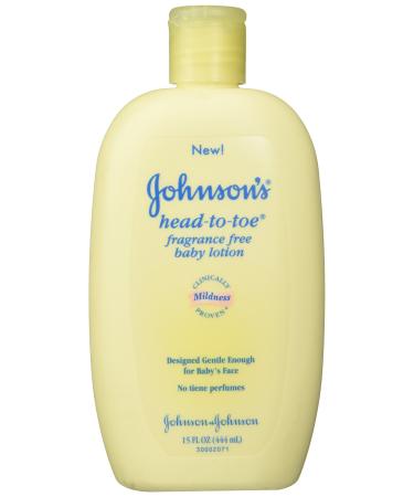 Johnson's Baby Head To Toe Baby Lotion Fragrance-Free 15 oz.