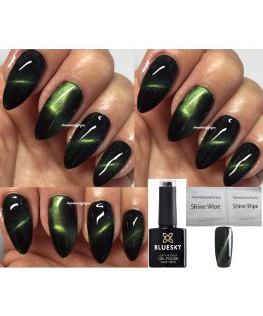 Bluesky CAT EYE GREEN MAGNETIC KA549 Nail Gel Polish UV LED Soak Off MAGNET REQUIRED (SOLD SEPERATELY)