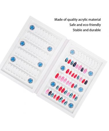 96 Grids Nail Display Chart - Removable Acrylic Board with Magnetic Adsorption & Numbering for Nail Salons | Shop Internationally - Buy Online on GoSupps.com