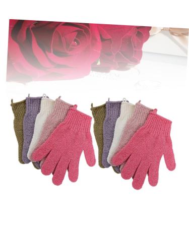 Healeved 5 Pairs Body Scrub Exfoliator Gloves - Double-Sided Bath Mitts & Loofah for Exfoliating & Cleansing - Ideal Back Sponge & Shower Towel for Soft Skin - Buy Online on GoSupps.com