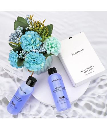 Morovan Non-Yellow Acrylic Nail Liquid 2PCS 2.5OZ - Medium Drying Time - For Acrylic Powder - Non-Yellow Nail Monomer Liquid - Buy Online on GoSupps.com