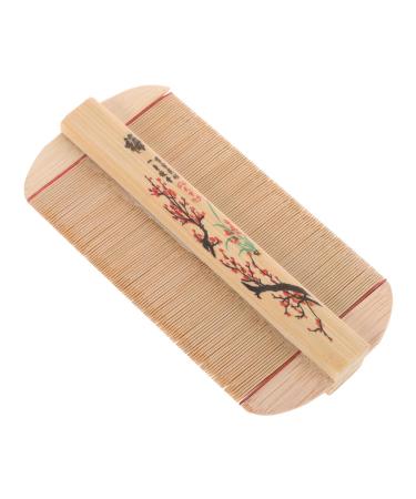 Peigne Antipelliculaire En Bambou Dents Fines Et Larges Double Face Outil De Toilettage Pour Chien Et Chat Peigne D m lant D licat Pour Cuir Chevelu Soin Anti-poux Et Pellicules