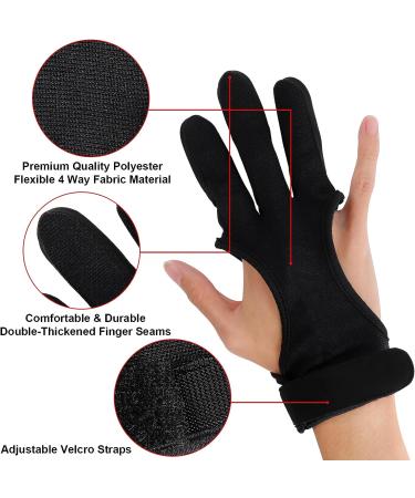 Archery Gloves  IEKEDOI Three Finger Protector Archery Accessories Large - Buy Online on GoSupps.com