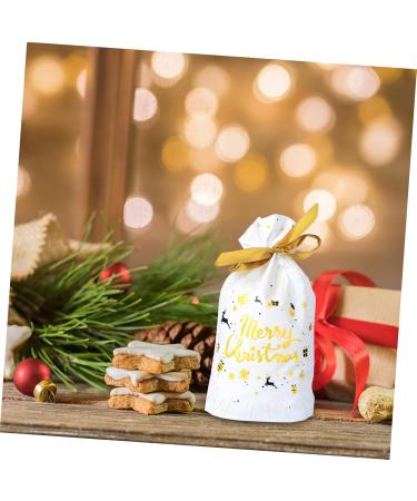 KOMBIUDA 50pcs Christmas Bundle Pocket Christmas Candy Basket Bags Christmas Bundle Bag Bag Biscuit Sack - Buy Online on GoSupps.com