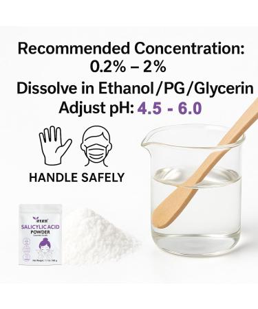 iFEiER Pure Salicylic Acid Powder | Cosmetic Grade Salicylic Acid 1.1 LB (500 g) | Original Ingredients for DIY BHA Exfoliant for Skincare Body Hair & Industrial Use | Make Serum - Buy Online on GoSupps.com