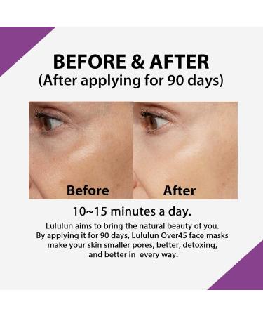 Lululun Over 45 Anti-Aging Face Mask - Japanese Moisture Mask for Mature Skin - Daily Use 7 Sheet Set - Buy Online on GoSupps.com