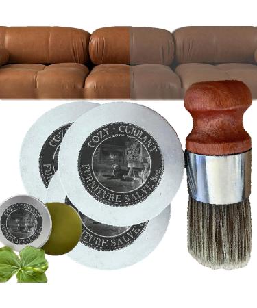 Gahwa Wise Owl Mbelllehelbel leather furniture ointment leather furniture ointment and brush leather furniture ointment fix and protect your leather piece and your floor (3PCs)