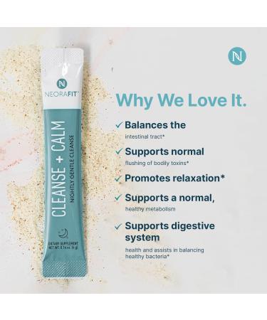 NeoraFit - Cleanse + Calm Nightly Gentle Cleanse Powder - Supports Regularity Gut Balance Healthy Elimination Plant-Based Formula - 30 Packets - Buy Online on GoSupps.com