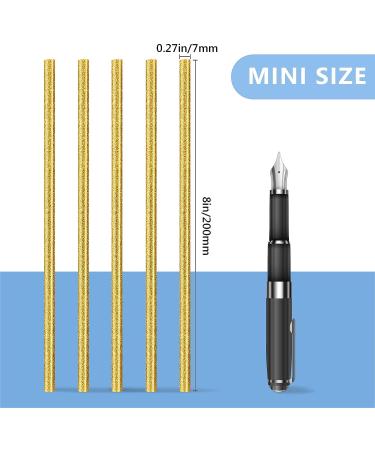 Manarty 24PCS Mini Size Glitter Gold Hot Glue Sticks - All Temperature Adhesive EVA Glue for DIY Art Craft - 0.27x8 - Buy Online on GoSupps.com