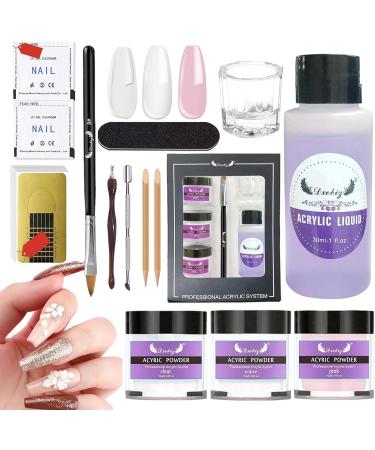 Acrylic Nail Set Professional Acrylic Powder and Liquid Set - Long Lasting Acrylic Nail Tool Kit for Nail Extension Home & Nail Salon - Buy Online on GoSupps.com