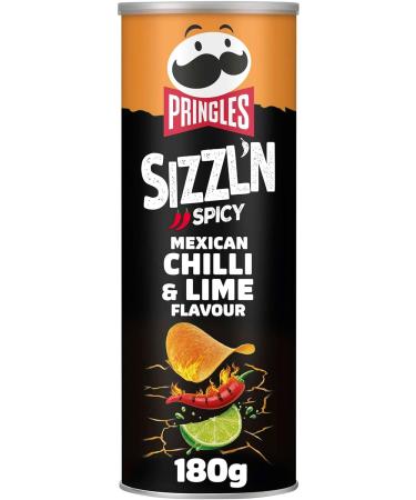 Pringles Sizzl'n Chilli & Lime Sharing Crisps 180g - Buy Online on GoSupps.com