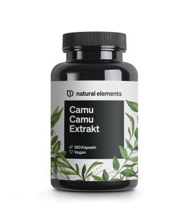Camu camu extract capsules-vitamin C-180 vegan capsules for 6 months-500mg camu-camu extract per capsule-without undesirable additives produced in Germany - Buy Online on GoSupps.com