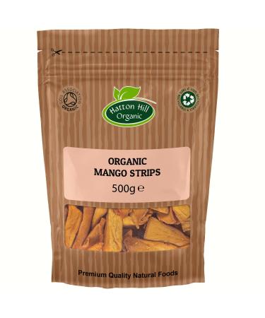 Organic Dried Mango Strips 500g Organic by Hatton Hill Organic