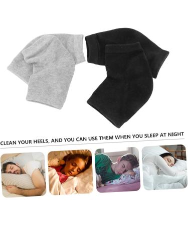 Beatifufu 2 Pairs Gel Heel Socks Original Gel Socks Gel Ankle Socks Anti-Cracking Ankle Socks Open Toe Socks Gel Lining Cracked Feet Socks Essential Oils Socks Foot Moisturizing Socks Cotton - Buy Online on GoSupps.com