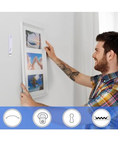 20 Pieces No Damage Picture Hangers Picture Hanging Kit Without Nails No Trace Adhesive Art Hanger for Bathroom Kitchen Home Door Closet  White (20 Pieces) - Buy Online on GoSupps.com