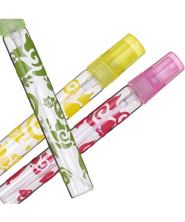 Frcolor 6pcs Refillable 10ml Perfume Atomizer Bottles for Travel - Empty Cosmetic Sprayers in Green Pink Purple Blue Orange Yellow - Buy Online on GoSupps.com