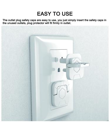 LYMGS 3-Pin Outlet Plug Covers Set Round Corner Square Electrical Insulation with Handle Plastic Plug Protector for Home Baby Child Proof Safety Caps White 10 Pack - Buy Online on GoSupps.com