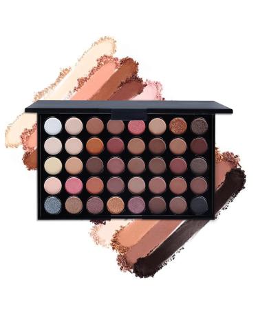 All-in-One Makeup Kit | 40 Colors Eyeshadow Palette & Full Starter Set | Perfect Christmas Gift for Women & Teens | Includes Brushes Brow Pencil & Mascara - Buy Online on GoSupps.com