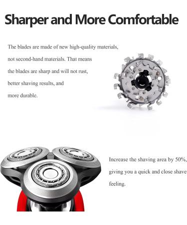 SH90 Replacement Heads for Philips Norelco S9000 & S8000 Series - Compatible SH90/62 - 3 Pack - Buy Online on GoSupps.com
