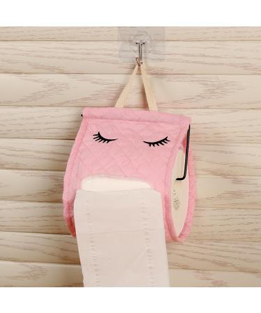 Toilet Paper | Hangable Cotton Cute Eyelash Shape Toilet Paper Organizer for Bathroom | Toilet Paper Dispenser Box for Camping Bathroom RV Car Travel No Glue or Drill Needed Lencyh Pink - Buy Online on GoSupps.com