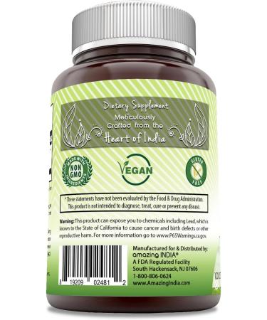 Amazing India Holy Basil Extract Supplement | 500 Mg Per Serving | 120 Veggie Capsules | Non-GMO | Gluten-Free | Made in USA - Buy Online on GoSupps.com