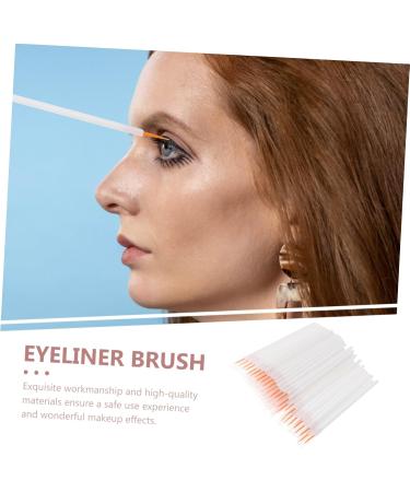 OHPHCALL 100pcs Disposable Eyeliner Brush Makeup Eyeliner Wand Eye Makeup Applicator Mini Tools White Nylon - Buy Online on GoSupps.com
