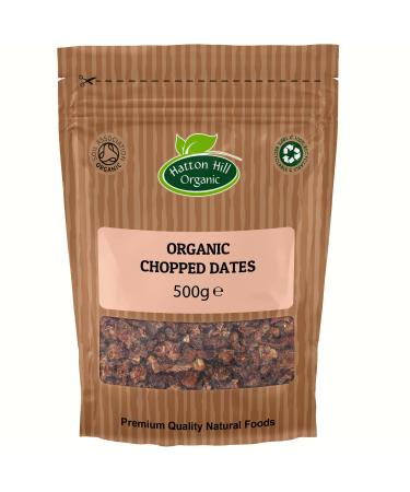 Organic Chopped Dates 500g by Hatton Hill Organic - Free UK Delivery