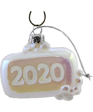 Holiday Ornament Survival Kit 2020 - Glass Santa Sanitizer Toilet Paper Ornaments - 3.0 Inches - Festive Decor for Unique Gifting - Go8127 - Buy Online on GoSupps.com