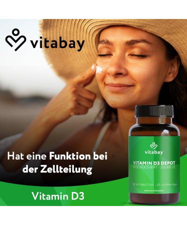 Vitabay - Vitamin D3 Depot 20 000 IU 365 tablets  - Buy Online on GoSupps.com