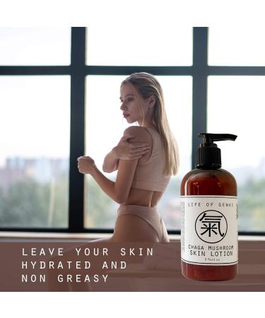 USA Made Vegan Chaga Mushroom Skin Lotion | All-Natural Moisturizing Cream with Apricot Kernel Oil - Buy Online on GoSupps.com