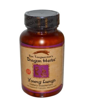 Dragon Herbs Young Lungs 500 mg 100 Vegetarian Capsules - Buy Online on GoSupps.com